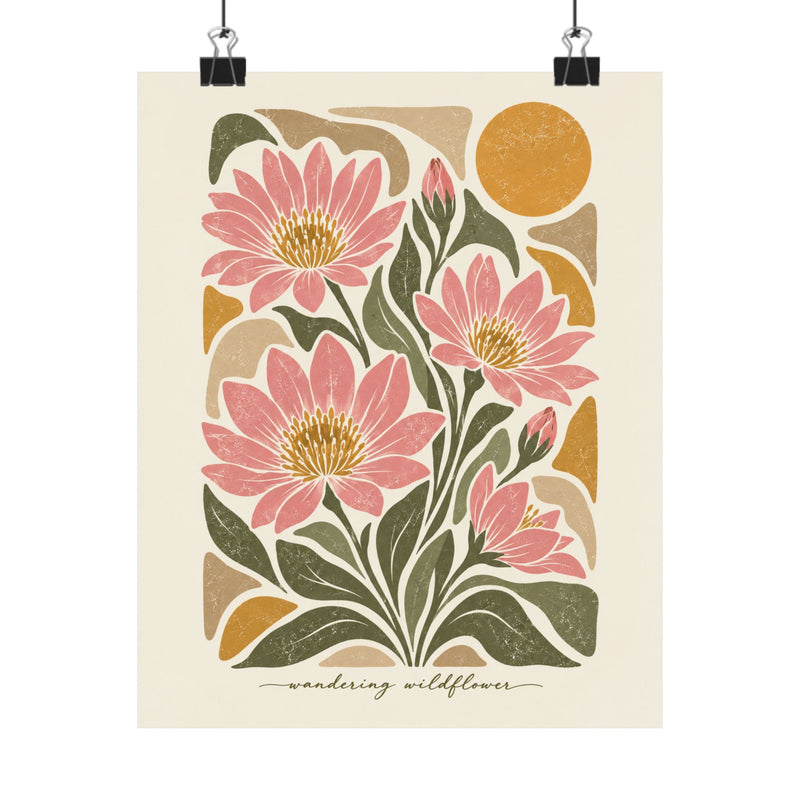 Bitterroot | Botanical Wildflower Art Print
