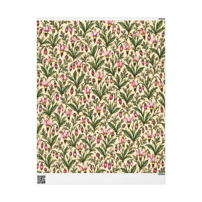 Shooting Star Floral Pattern Wrapping Papers | Vintage Botanical Gift Wrap