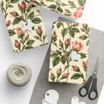 Vintage Floral Wild Rose Pattern Wrapping Paper | Botanical Gift Wrap - Image 7