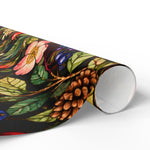Vintage Botanical Floral Wrapping Papers | Dark Floral Gift Wrap - Image 6