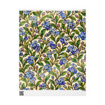 Large Blue Forget-Me-Not Floral Wrapping Paper | Vintage Botanical Pattern - Image 2