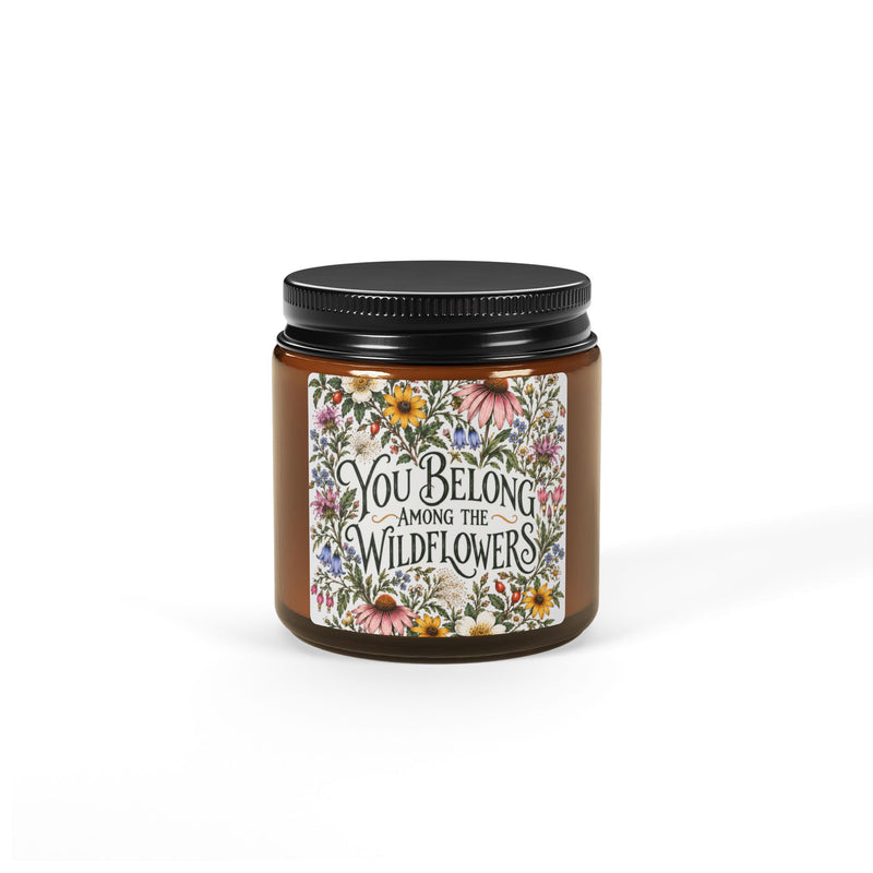 Scented Soy Candle (Multi-Size, Amber Jar)