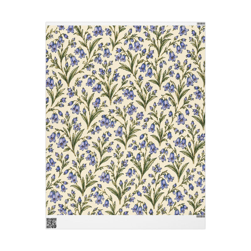 Bluebell Floral Wrapping Papers | Vintage Botanical Gift Wrap Roll