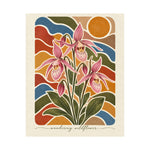 Fairy Slipper Orchid | Montana Wildflower Botanical Art Print - Image 2