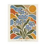 Forget Me Not | Vintage Botanical Wildflower Poster - Image 2
