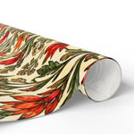 Vintage Indian Paintbrush Floral Pattern Wrapping Papers | Botanical Gift Wrap Roll - Image 7