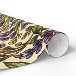 Lavender Vine Pattern Wrapping Paper | Floral Gift Wrap, Vintage Botanical - Image 3