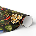 Montana Wildflower & Berry Wrapping Paper | Dark Vintage Botanical Pattern - Image 6