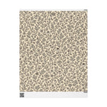 Black Floral Vine Wrapping Papers #2 | Botanical Gift Wrap Roll - Image 1
