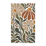 Olive Green Wildflower Tea Towel - Image 2