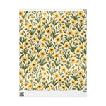 Yellow Arnica Wildflower Pattern Wrapping Papers | Floral Gift Wrap Roll - Image 2