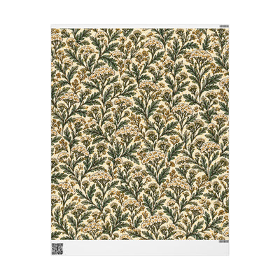 Yarrow Floral Wrapping Papers | Vintage Botanical Gift Wrap Roll