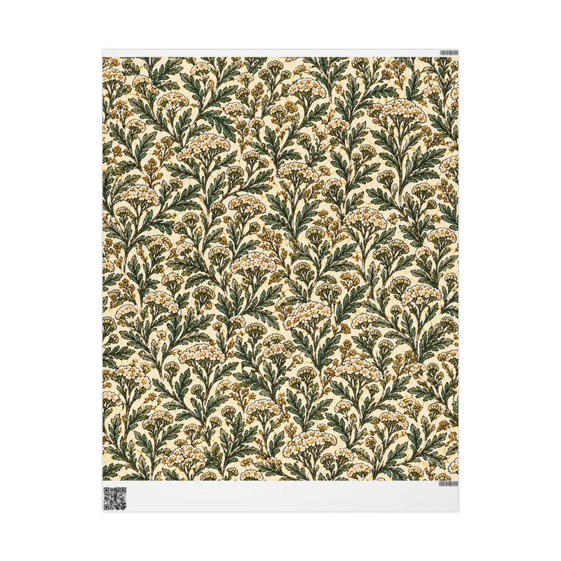 Yarrow Floral Wrapping Papers | Vintage Botanical Gift Wrap Roll