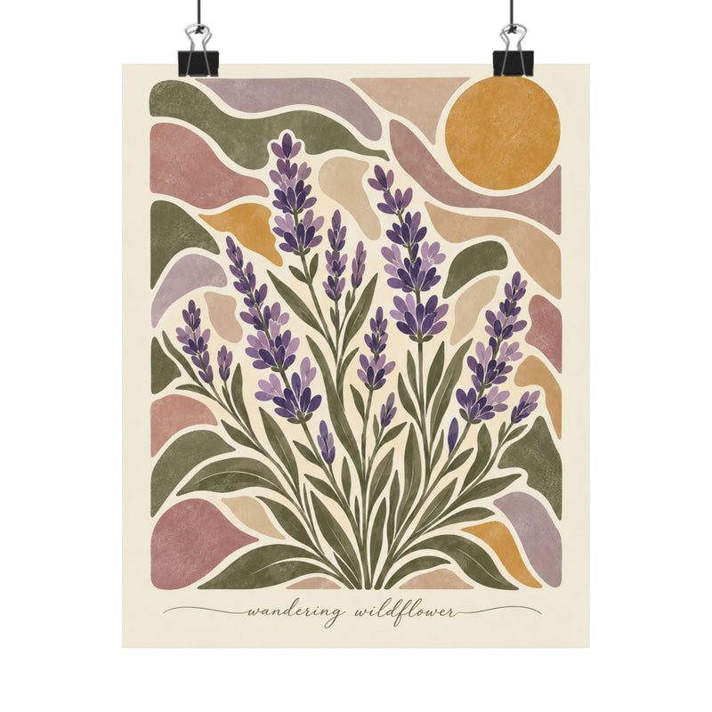 Lavender | Vintage Botanical Wildflower Art Print