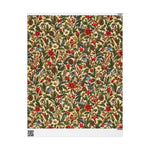 Montana Wildflower Holiday Wrapping Paper | Vintage Botanical Holiday Pattern - Image 1