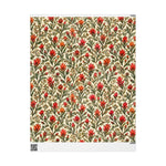 Vintage Indian Paintbrush Floral Pattern Wrapping Papers | Botanical Gift Wrap Roll - Image 1