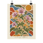 Sticky Geranium | Montana Wildflower Botanical Art Print - Image 1