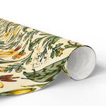 Yellow Glacier Lily Floral Vine Wrapping Papers | Botanical Pattern Roll - Image 3