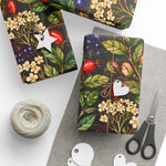 Vintage Botanical Floral Wrapping Papers | Dark Floral Gift Wrap - Image 4