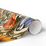 Vintage Wildflower Pattern Wrapping Paper | Floral Gift Wrap Roll - Image 6
