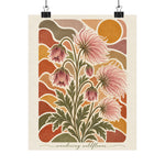 Prairie Smoke | Montana Wildflower Botanical Art Print - Image 1
