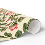 Vintage Floral Wild Rose Pattern Wrapping Paper | Botanical Gift Wrap - Image 3