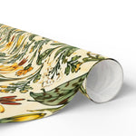 Yellow Glacier Lily Floral Vine Wrapping Papers | Botanical Pattern Roll - Image 6