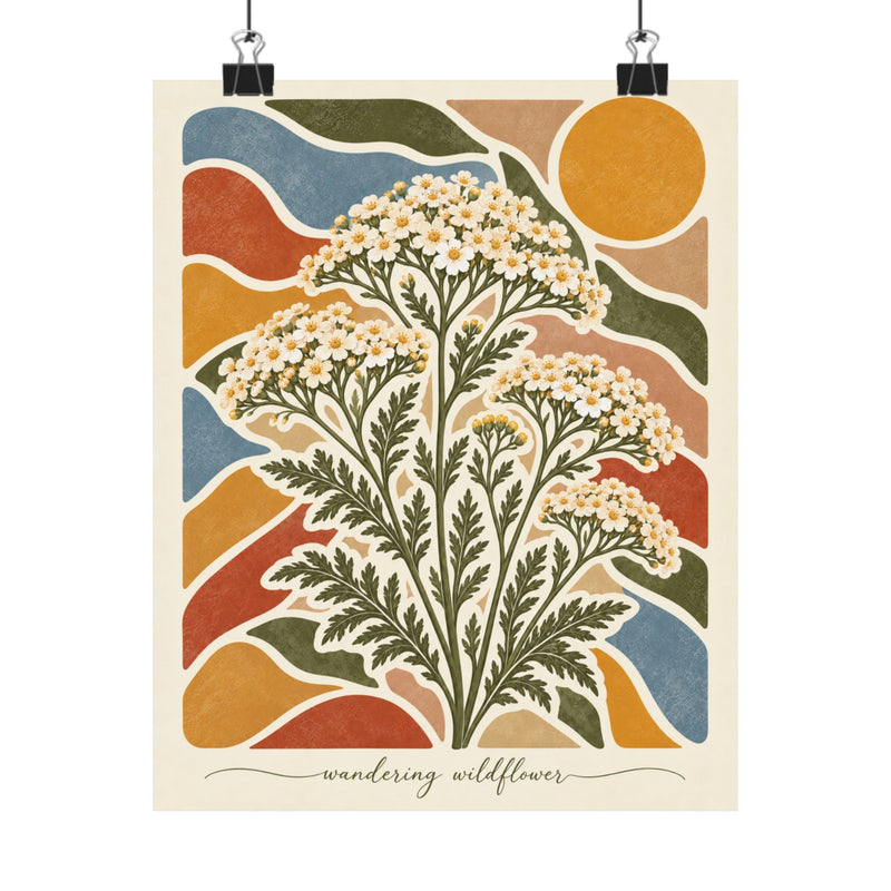Yarrow | Botanical Wildflower Art Print