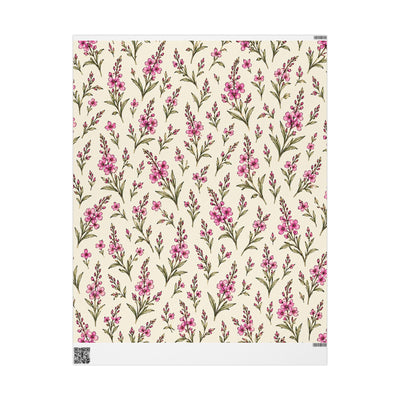 Fireweed Pattern Wrapping Paper | Floral Gift Wrap Roll