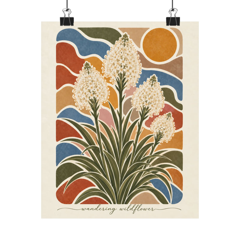 Beargrass | Montana Wildflower Botanical Art Print