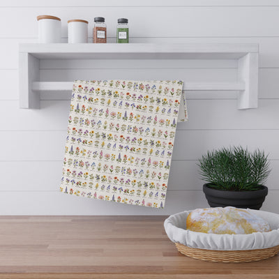 Colorful Montana Wildflower Tea Towel