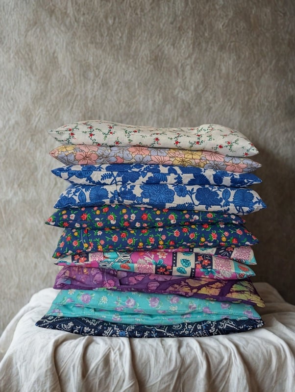 Lavender Flax Eye Pillow | Handmade Aromatherapy Meditation & Sleep Mask with Washable Cover