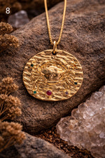 Gold Zodiac Medallion Necklaces – Handmade in Montana - Image 9