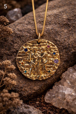 Gold Zodiac Medallion Necklaces – Handmade in Montana - Image 6